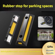 Parking Stopper Rubber Plastic Locator Car Wheel Car Space Floor Block Reversing Rubber Stopper Garage Limiter