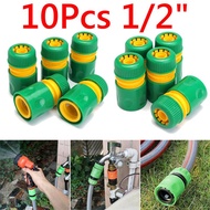 10Pcs 1/2 inch Hose Garden Tap Water Hose Pipe Connector Quick Connect Adapter Fitting Watering GD78