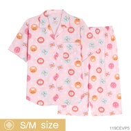 Josilins ชุดนอน ชุดอยู่บ้าน ผู้หญิง เสื้อแขนสั้น ขายาว ผ้าวูเว่น SM 2025