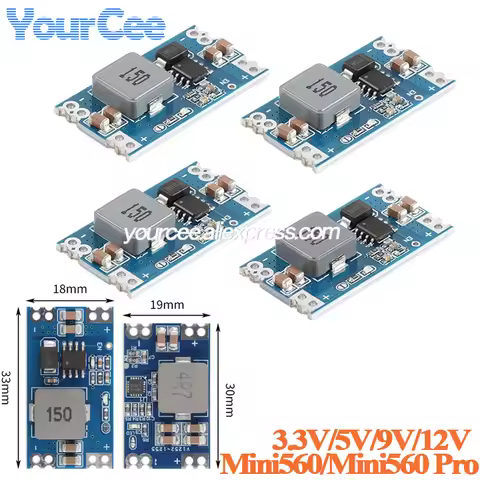 10pcs/1pc Mini560 Pro 5A DC-DC Step Down Buck Stabilized Voltage Power Supply Module Mini 560 3.3V 5