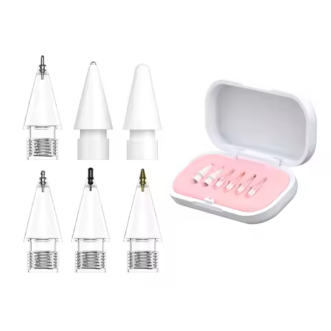 Replacement Tips for Apple Pencil 1/2/3, Apple Pencil Pro 4/6 Pack, 2B Soft Tips, Suitable for iPad 