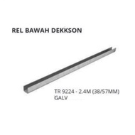 Rel Bawah Dekkson TR 9224-2.4M GALV Rel Bawah Pintu Besi Lipat Gantung