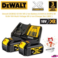 DEWALT DCB182-XJ 18V XR Li-Ion Battery ( 4.0AH ) & DCB112-B1 10.8V-18V Multi Voltage XR Li-ion Charg