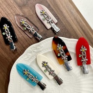 Blogger Metal Small Lace Clip Seamless Hair Clip Bangs Clip Cute Acetate Duckbill Clip Headdress Hai