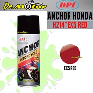 ANCHOR H214* H214 H 214 EX5 RED MOTORCYCLE SERIES Can Spray Paint Cat Spray Tin HONDA EX5 DREAM C70 