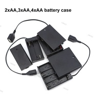 USB female Battery Case 2*AA 3*AA 4*AA 3V 4.5V 6V With extend cable Port cover For Building Blocks L
