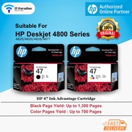 HP 47 BLACK/TRI-COLOR INK ADVANTAGE CARTRIDGE [100% ORIGINAL]/ HP Printer Ink Cartridge