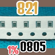 10pcs Chip resistor smd 8200 821 820R 1% size 2012 0805 820 ohm 820 ohm