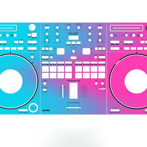 Pioneer DDJ-REV7 DJ Controller Colorful Panel Film Sticker for Disc Player