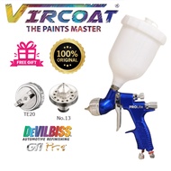 Devilbiss GTI PRO Lite Gravity Spray Gun TE20 PROLite Gravity Feed Spray Gun (Blue Color)