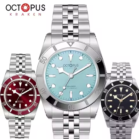 Octopus Kraken New BB54 Men Diver Watch PT5000 Automatic Movement Mechanical Watches Luminous Sapphi