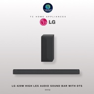 LG SOUND BAR 420W 3.1CH HIGH RES AUDIO SOUND BAR  WITH DTS VIRTUAL:X (S65Q)