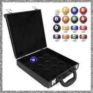 (PQAT) Billiard Storage Box Crystal Ball Box Billiard Snooker 16 Balls Box Table Training Carrying C