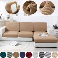 Oyzoce 1/2/3/4 Seater Jacquard Sofa Cushion Cover Elastic Sectional Sofa Seat Cover Couch Cover Pets Kids Furniture Protector Slipcovers Set Cover for Furniture Protector Sofa Cover