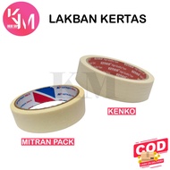 LAKBAN KERTAS KECIL 1 inch ( 24 MM / 20 METER ) / ROLL