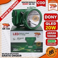 Dony Senter Kepala DONY 20W 20 Watt SR-725 SR 725 Si Hijau 2 in 1 Lampu Emergency Doni