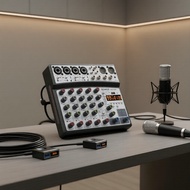 BOMGE 99DSP Pro HiFi 6-Channel DJ Sound Mixer with USB, Bluetooth & MP3 Audio Interface BOMGE 99DSP 
