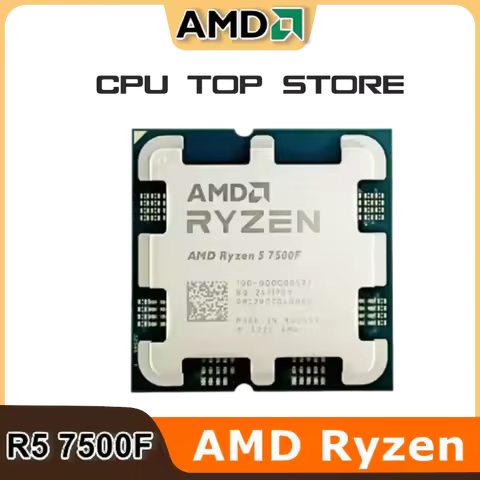 AMD Ryzen 5 7500F 6-Core 12-Thread L3=32M DDR5 3.7GHz Processor R5 7500F 5NM Socket AM5 65W