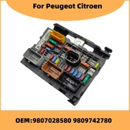 9807028580 9809742780 Auto Parts Engine Fuse Box R02 BSM=R19=R18 For Peugeot 3008 407 RCZ Citroen C5