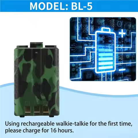 N67R--Original Baofeng UV-5R BL-5 7.4V 1800Mah Baofeng UV-5RE Lithium- Battery BF-F8HP Interphone Ac