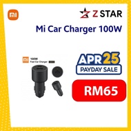 Xiaomi Car Charger 100W Fast Charging [5V 3A] Dual USB QC Charger Adapter USB-A, USB-C Dual-port Out