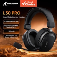 Attack Shark L30PRO Earphones 4 Mode Game Headsets 2.4G Wireless Bluetooth Earbuds USB 3.5mm Virtual