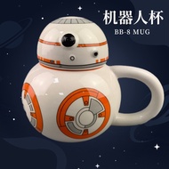 STAR WARS 3D Ceramic Mug BB-8 Robot Cup STAR WARS Water Cup with Lid Coffee Influencer Cup