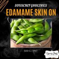 FROZEN EDAMAME SKIN ON 500G / FROZEN FOOD / JAPANESE FOOD