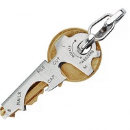 【True Utility】英國多功能8合1迷你鑰匙圈工具組KeyTool(吊卡)