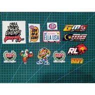 STICKER ESR LELEH, NASTY, ELLA USA, LIQUI MOLY, RED LEO, UMA RACING, STP, 76, LUCKY STRIKE, BOSS, PA