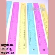 penggaris pola jahit skala kertas  harga untuk 2 lembar sekala kertas warna acak - Alat jahit toko syifa - kebutuhan menjahit - alat mesin jahit -  - peralatan mesin jahit -  - menjahit - perlengkapan jahit lengkap ...