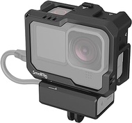 SmallRig Hero12 / Hero11 / Hero 10 / Hero 9 Black Cage for GoPro, with 2 Cold Shoe Mount for GoPro Light Mod and Common Microphone, Led Video Light - 3083C