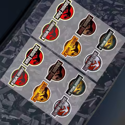 Film J-Jurassic P-Park Waterproof Sticker Holographic Stickers Merch Gift