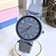 Jam Tangan Wanita Korea Style Casual Vintage Elegan Strap Rubber