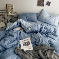 Solid Color Two-Piece Student Bed Sheet Set Three-Piece Set Four-Piece Set Double Dormitory Bedding 