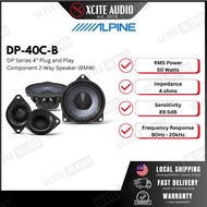 Alpine DP-40C-B 4 INCH Component 2-Way Speaker Plug and Play | Compatible for BMW | 100% Genuine | O