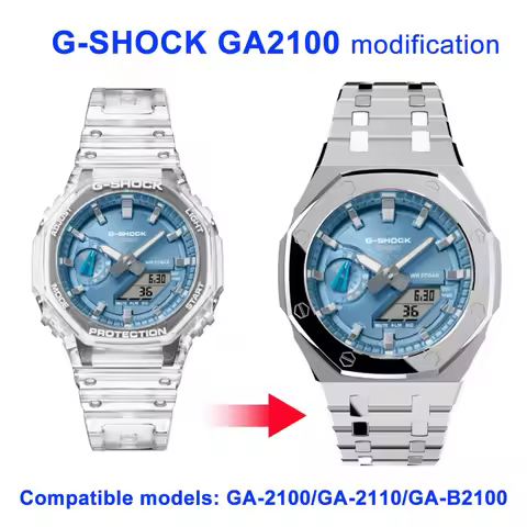 Suitable for G-SHOCK GA2100 GA-2100 GA-2110 GA-B2100 Stainless Steel Watch Case Modification Accesso