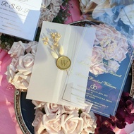 4R SIZE (4x6 inches) Translucent Invitation Cover Only (Wedding, Birthday, Baptismal, Debut)