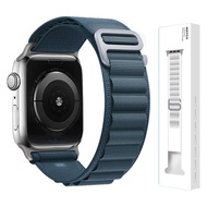 ไนลอน Alpine Loop สำหรับ Apple Watch Band 45มม. 41มม. 44มม. 40มม. 42มม. 38มม. 49มม. สายนาฬิกาสร้อยข้อมือสำหรับ I Watch Series 3 5 SE 6 7 8สายเดิมสำหรับ Apple Watch อัลตร้า