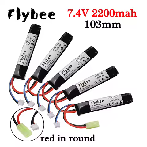 7.4v 2200mAh Lipo Battery for Water Gun 2S 7.4V battery for M4/AK AKKU Mini Airsoft BB Air Pistol El