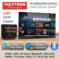 android tv Polytron 43 inch PLD43BAG9953 JNE Trucking