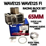 LEO BLOCK WAVE125 WAVE125 FI RACING BLOCK LONG SLEEVE 65MM BLOCK W125 LEO（LBK0077）