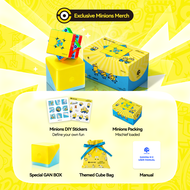 GAN 356M e Minions Edition Matte 3x3 ความเร็วแม่เหล็ก Cube Magic Cube การศึกษาปริศนาของเล่นสำหรับเด็