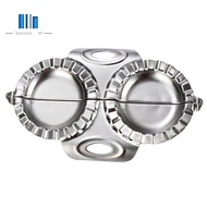 Stainless Steel Dumpling Mould Double-Headed Dumpling Maker Household Dumplings Maker JiaoZi Making Tools