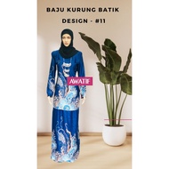 Baju Kurung Batik Malaysia Kerajaan Baju Kurung Moden Kurung Women Malay Muslim Wear Baju Batik Mala
