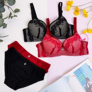 Push up bra set + CD Seamles Brocade Bellewear Cup B 009