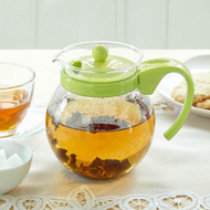 日本iwaki 耐熱玻璃沖茶器 640ml 綠
