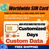 【CSL 】Worldwide Card  |  1-90 Days | UNLIMITED HOTSPOT | High-Speed DATA | Travel Prepaid Digital SI