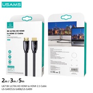 USAMS 8K ULTRA HD HDMI to HDMI 2.1 Cable 2m / 3m / 5m