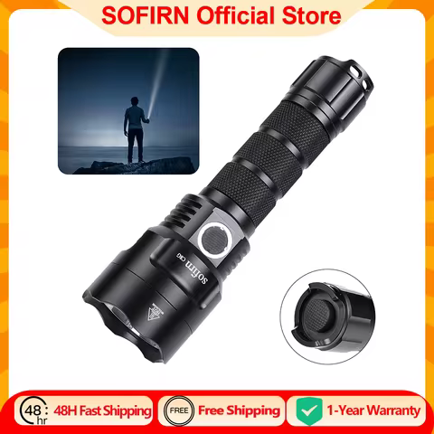 Sofirn C8G Powerful 21700 LED Tactical Flashlight SST40 2000lm 18650 Recharge Battery Torch with ATR